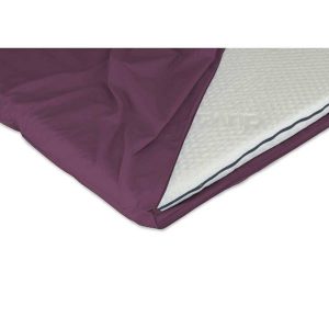 Duvalay Zipped Sheet for Compact Travel Topper 66 x 5cm (Plum)